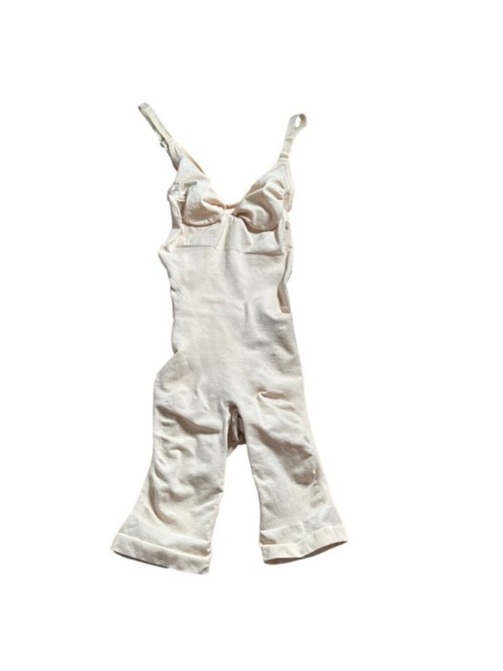 NWOT SKIMS Mid-Thigh Bodysuit Seamless Sculpt Sand Cream XXS/XS (0-2) MSRP $74